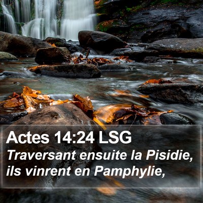 Actes 14:24 LSG Bible Verse Image