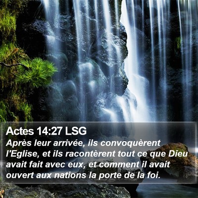 Actes 14:27 LSG Bible Verse Image