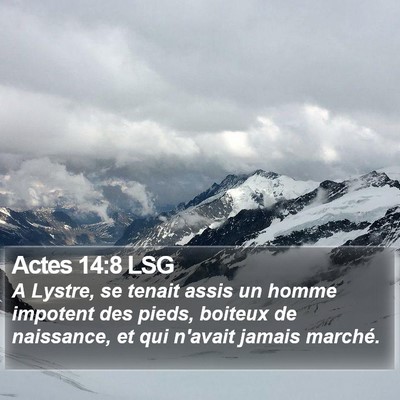 Actes 14:8 LSG Bible Verse Image