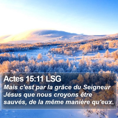 Actes 15:11 LSG Bible Verse Image
