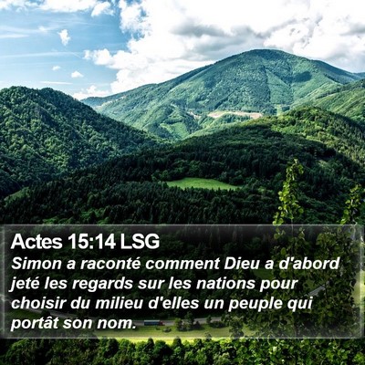 Actes 15:14 LSG Bible Verse Image