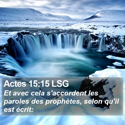 Actes 15:15 LSG Bible Verse Image