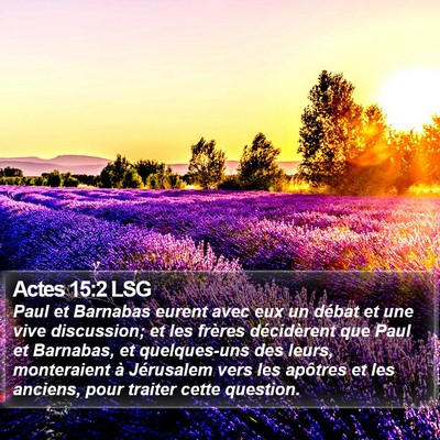 Actes 15:2 LSG Bible Verse Image