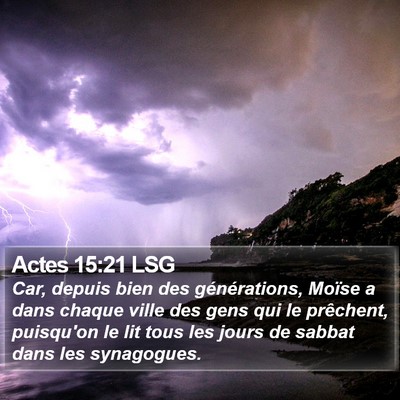 Actes 15:21 LSG Bible Verse Image