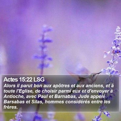 Actes 15:22 LSG Bible Verse Image