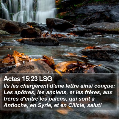Actes 15:23 LSG Bible Verse Image
