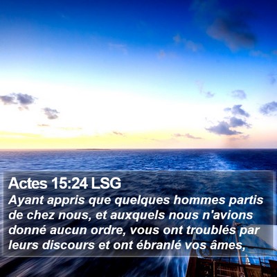 Actes 15:24 LSG Bible Verse Image
