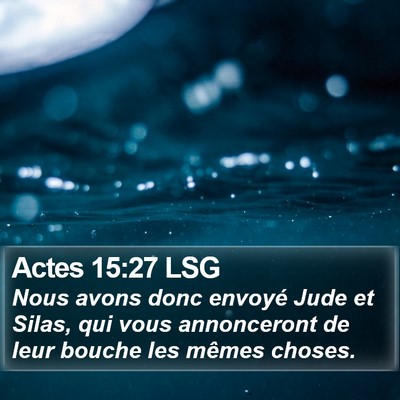 Actes 15:27 LSG Bible Verse Image