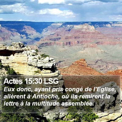 Actes 15:30 LSG Bible Verse Image