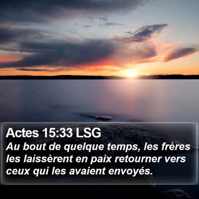 Actes 15:33 LSG Bible Verse Image