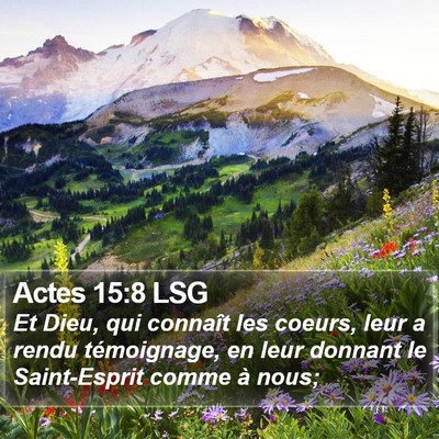 Actes 15:8 LSG Bible Verse Image