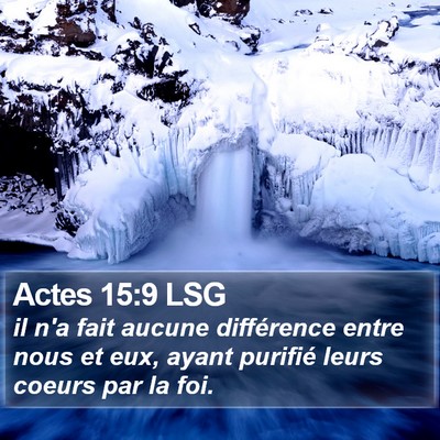 Actes 15:9 LSG Bible Verse Image