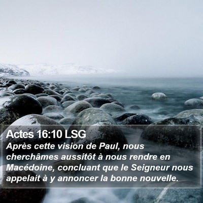 Actes 16:10 LSG Bible Verse Image