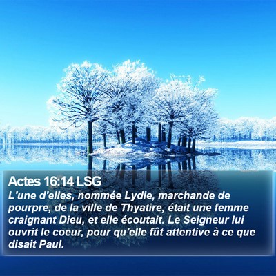 Actes 16:14 LSG Bible Verse Image