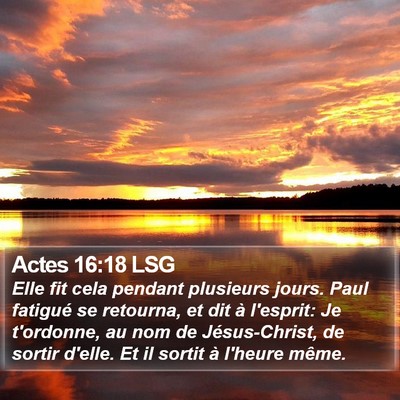 Actes 16:18 LSG Bible Verse Image