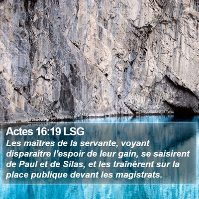 Actes 16:19 LSG Bible Verse Image