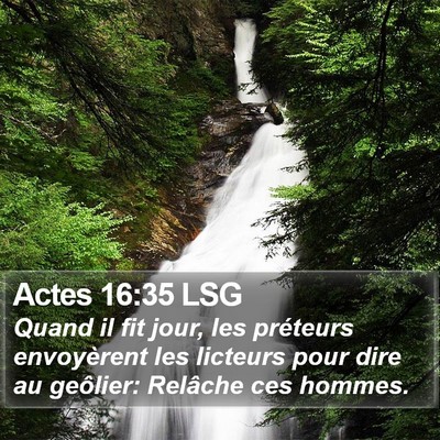 Actes 16:35 LSG Bible Verse Image