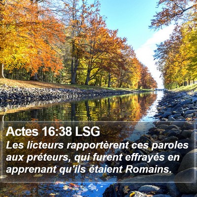 Actes 16:38 LSG Bible Verse Image