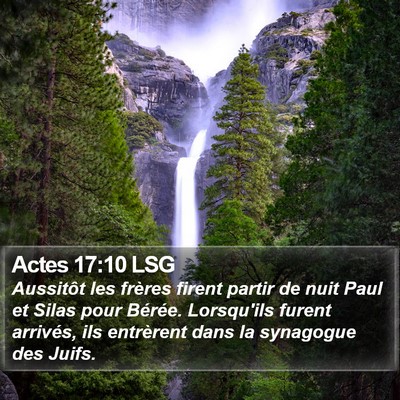 Actes 17:10 LSG Bible Verse Image