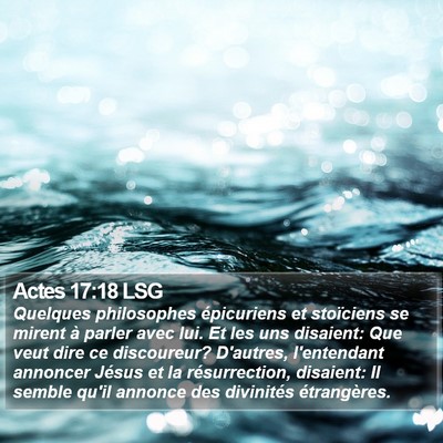 Actes 17:18 LSG Bible Verse Image