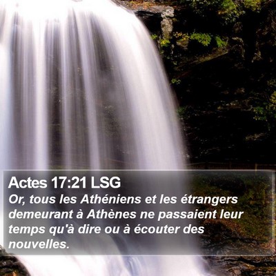Actes 17:21 LSG Bible Verse Image