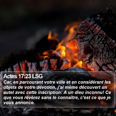 Actes 17:23 LSG Bible Verse Image