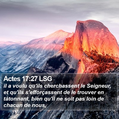 Actes 17:27 LSG Bible Verse Image