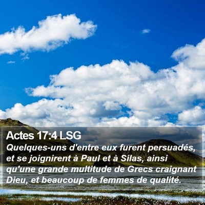 Actes 17:4 LSG Bible Verse Image