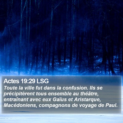 Actes 19:29 LSG Bible Verse Image