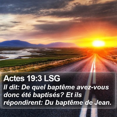 Actes 19:3 LSG Bible Verse Image