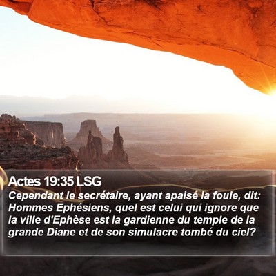 Actes 19:35 LSG Bible Verse Image