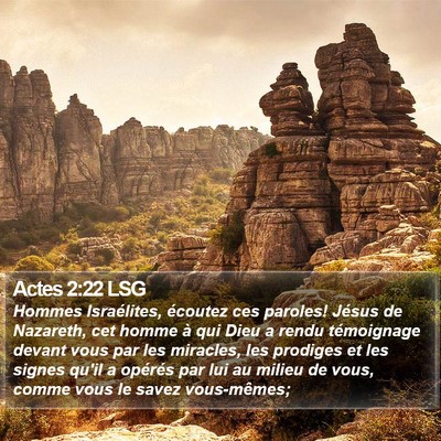Actes 2:22 LSG Bible Verse Image