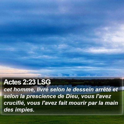 Actes 2:23 LSG Bible Verse Image
