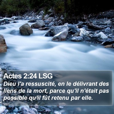 Actes 2:24 LSG Bible Verse Image