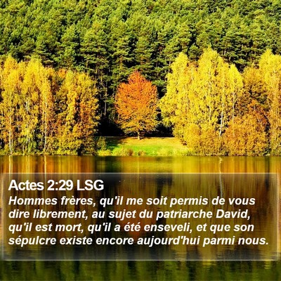 Actes 2:29 LSG Bible Verse Image