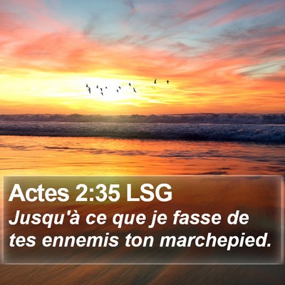 Actes 2:35 LSG Bible Verse Image