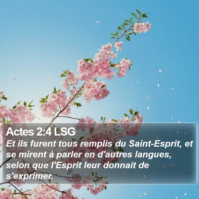 Actes 2:4 LSG Bible Verse Image