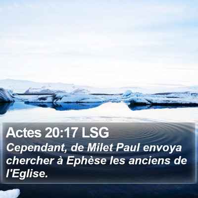 Actes 20:17 LSG Bible Verse Image