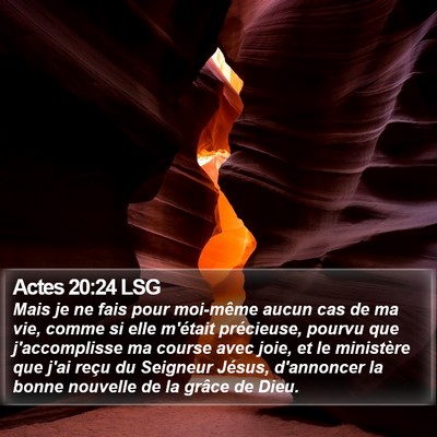 Actes 20:24 LSG Bible Verse Image