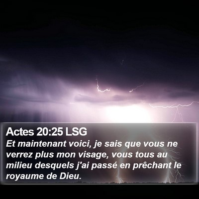Actes 20:25 LSG Bible Verse Image