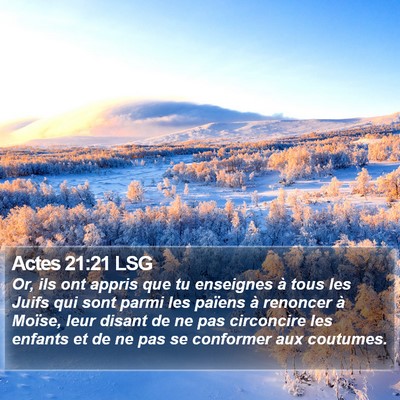 Actes 21:21 LSG Bible Verse Image