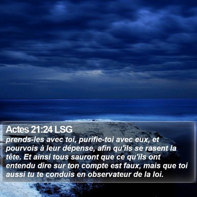 Actes 21:24 LSG Bible Verse Image