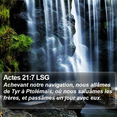 Actes 21:7 LSG Bible Verse Image
