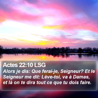 Actes 22:10 LSG Bible Verse Image