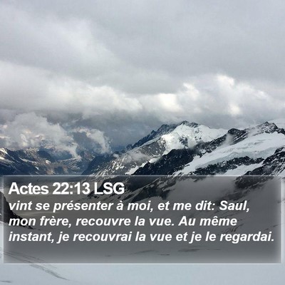 Actes 22:13 LSG Bible Verse Image