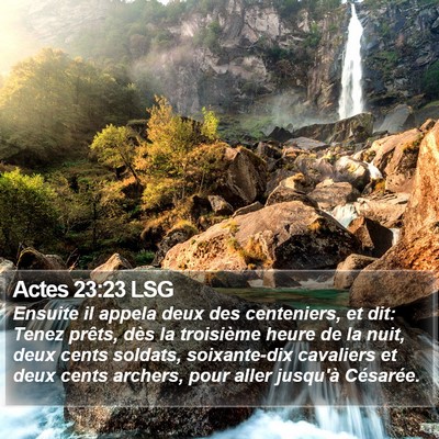 Actes 23:23 LSG Bible Verse Image