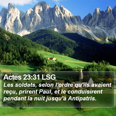 Actes 23:31 LSG Bible Verse Image