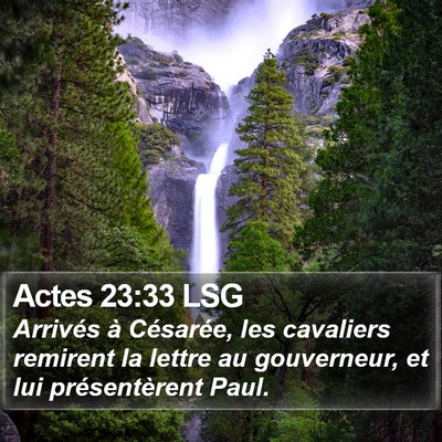 Actes 23:33 LSG Bible Verse Image
