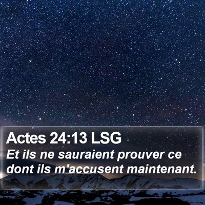 Actes 24:13 LSG Bible Verse Image