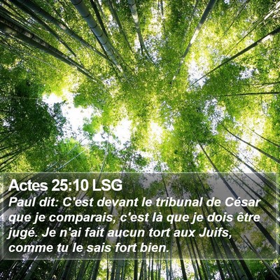 Actes 25:10 LSG Bible Verse Image